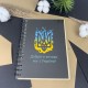 Дизайнерский блокнот с трезубцем на акриловой обложке.