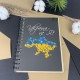 Оригинальный акриловый блокнот с картой Украины.
