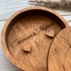 Коробочка из дерева для обручальных колец.