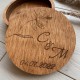 Коробочка из дерева для обручальных колец.