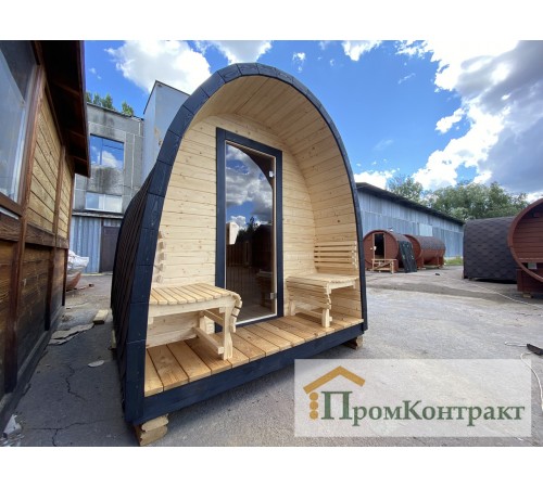 Мобільна лазня у стилі Іглу 2.2х3.5м. Outdoor POD Sauna Igloo