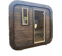 Sauna Kostka Saunowa Quadro Czarna 2,35x2,0m