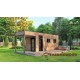 Сауна с передней и террасой 7,6 x 2,6 м Gartensauna-15 под ключ от производителя.