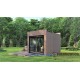 Модульная баня 3,5х2,3м с панорамным окном Gartensauna-19 от Thermowood под ключ.