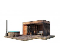 Модульная баня 4,0х2,3м под ключ Gartensauna-20 под ключ от производителя.