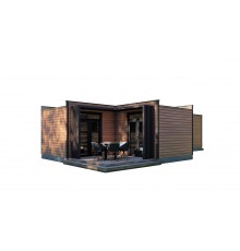 Модульний житловий будинок 80,0 м2 з банею Sauna House 2 від