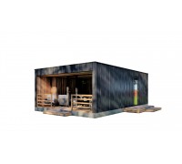 High Tech House 09, ein 7,2 x 5,2 m großes Modulhaus im Hightech-Stil von ThermoWood Production.