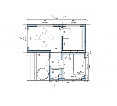 Модульний будинок-лазня 5,0х4,7м Sauna House 8 під ключ від виробника