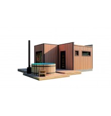 Модульный дом-баня 5,0х4,7м Sauna House 8 под ключ от производителя.