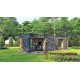 Каркасная баня 9,5х4,7м High-Tech Sauna 02 под ключ в современном стиле хай-тек от производителя ThermoWood
