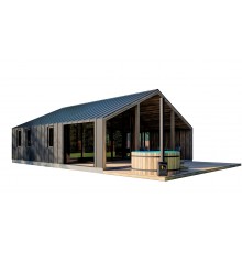 Барнхаус з лазнею 9,2 х8, 0м Sauna Barn House 03 від виробника ThermoWood Production