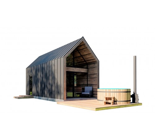 Барнхаус с баней 7,8х3,2м Sauna Barn House 04 от производителя ThermoWood Production