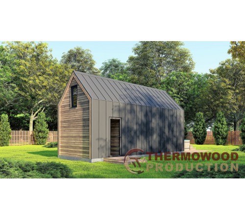 Барнхаус с баней 7,8х3,2м Sauna Barn House 04 от производителя ThermoWood Production