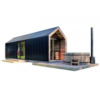 Барнхаус с баней 11,0х2,9м Sauna Barn House 05 от производителя ThermoWood Production