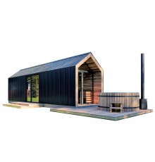 Барнхаус з лазнею 11,0х2,9м Sauna Barn House 05 від виробника ThermoWood Production