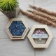 Деревянная коробочка для обручальных колец с прозрачной крышкой.