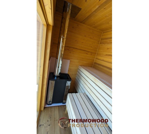Модульная мини баня 4,3х2,7м Gartensauna-19 под ключ от производителя. Модульная мини баня 4,3х2,7м Gartensauna-19 под ключ от производителя.
