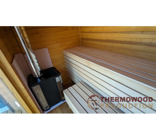 Модульная мини баня 4,3х2,7м Gartensauna-19 под ключ от производителя. Модульная мини баня 4,3х2,7м Gartensauna-19 под ключ от производителя.