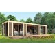 Современная беседка 10,3х3,5м с панорамным остеклением Modern Gazebo 017