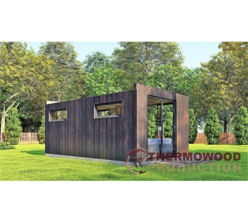 Современная беседка 6,0х3,5м с панорамным раздвижным остеклением Modern Gazebo 21