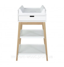 Пеленальний столик з масиву вільхи та МДФ з висувною шухлядою