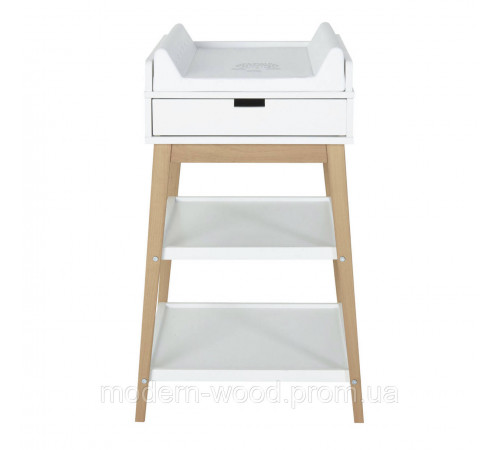 Пеленальний столик з масиву вільхи та МДФ з висувною шухлядою