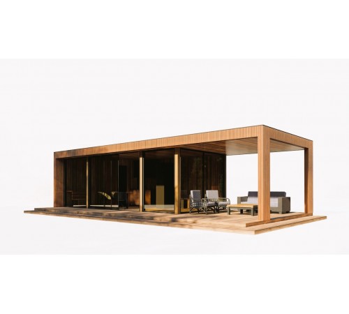 Модульний гостьовий будинок 11,0х4,0м з банею Sauna House 15 від під ключ Модульний гостьовий будинок 11,0х4,0м з банею Sauna House 15 від під ключ