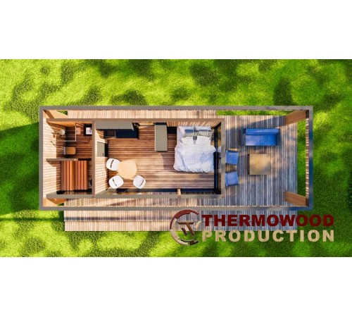Модульний гостьовий будинок 11,0х4,0м з банею Sauna House 15 від під ключ Модульний гостьовий будинок 11,0х4,0м з банею Sauna House 15 від під ключ
