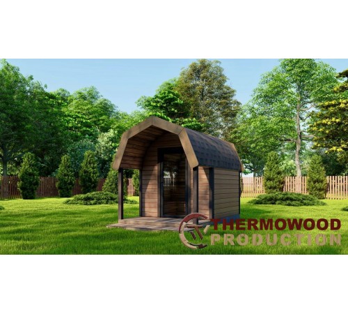 Сауна Old Wood Sauna 3,5x2,3м Gartensauna-30 під ключ 