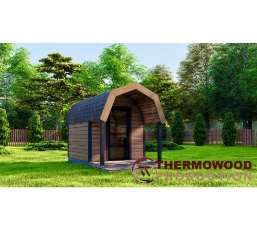 Сауна Old Wood Sauna 3,5x2,3м Gartensauna-30 під ключ 