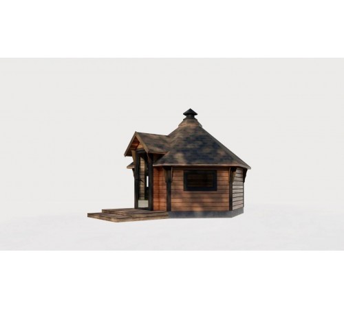 Holzwiege 4,0 x 3,5 x 2,83 м, hergestellt von Holzwiege 4,0 x 3,5 x 2,83 м, hergestellt von