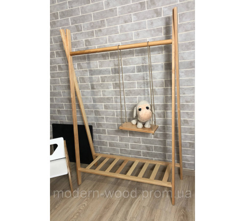 Стійка – вішалка для одягу. Масив дерева вільха