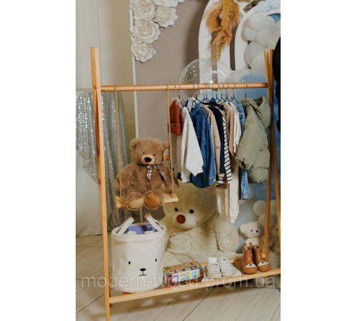 Стійка – вішалка для одягу. Масив дерева вільха