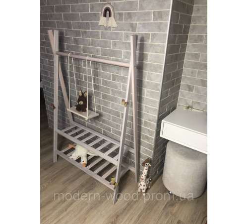 Стійка – вішалка для одягу. Масив дерева вільха