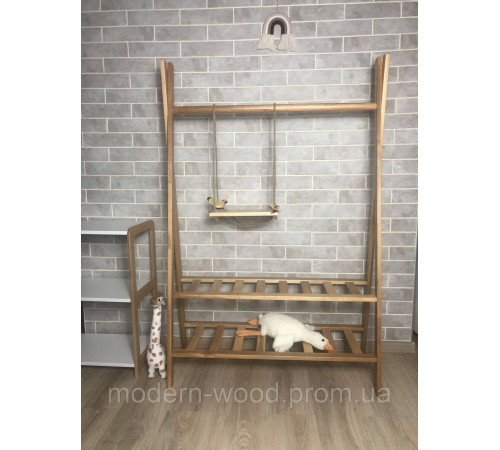 Стійка-вішак для одягу. Масив дерева вільха