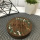 Деревянная коробка для колец со мхом, именная коробочка для обручальных колец, свадебная шкатулка.