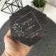 Именная коробка для обручальных колец со мхом, коробочка для колец на свадьбу с гравировкой шкатулка из дерева.