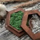 Свадебная коробка для обручальных колец со мхом, именная коробочка для колец на роспись.