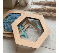 Ringständer aus Holz, personalisierte Box für Eheringe.