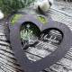 Свадебная коробочка для кольца с именами на крышке, деревянная шкатулка со мхом.