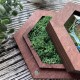 Именная коробка со мхом для свадебных колец, деревянная подставка.
