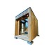 Mini Sauna 3,0х2,3м Gartensauna-37 у скандинавському стилі з панорамним окном