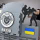 Большой держатель для медалей Кикбоксинг, именная деревянная медальница для кикбоксера с дипломницей