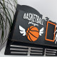 Large basketball medal holder with a police officer for cups and a diploma holder, personalized medal holder made of wood