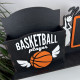 Large basketball medal holder with a police officer for cups and a diploma holder, personalized medal holder made of wood