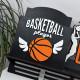 Large basketball medal holder with a police officer for cups and a diploma holder, personalized medal holder made of wood