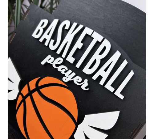 Large basketball medal holder with a police officer for cups and a diploma holder, personalized medal holder made of wood