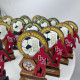 Personalisierte Sportauszeichnung für den Sieg, Fußballpokal aus Holz mit Gravur, Holzschild mit Logo.