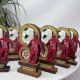 Personalisierte Sportauszeichnung für den Sieg, Fußballpokal aus Holz mit Gravur, Holzschild mit Logo.