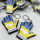 Wooden keychain with logo or name, branded wooden keychains, personalized keychains